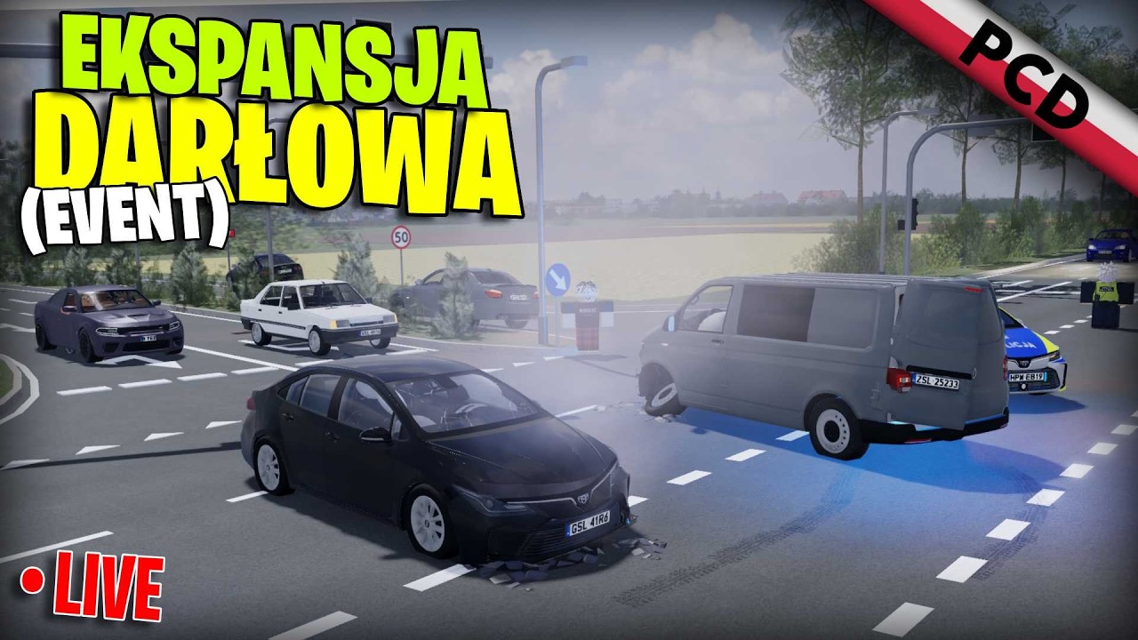 🌄EVENT W PCD w wielkim 2026 - DARŁOWO EXPANSION🔴|🎮#polishcardriving  | #stream 🔴