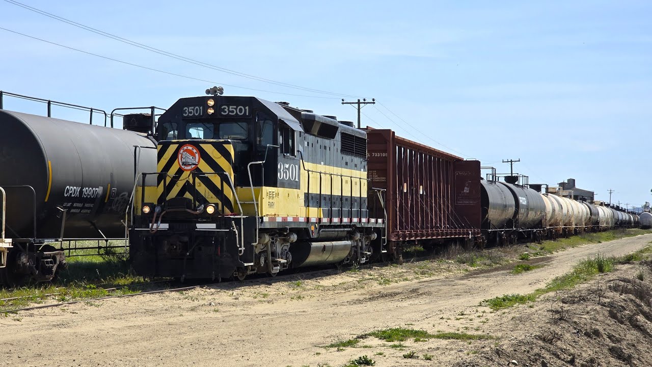 [HD] Santa Maria Valley Railroad Chase from Santa Maria to Guadalupe - Rural Industrial Switching!