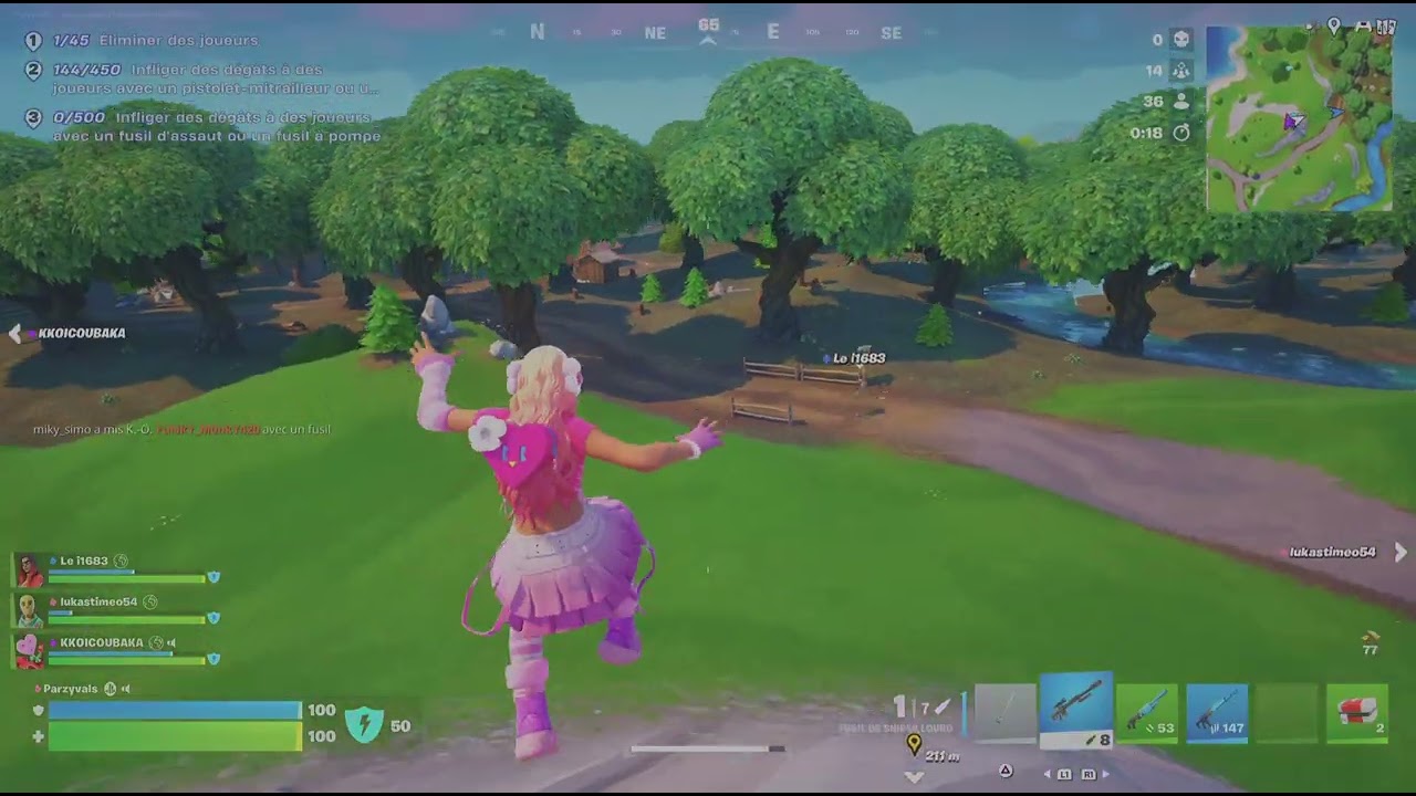 Game Fortnite nouvelle Partie recharger équipes de 8