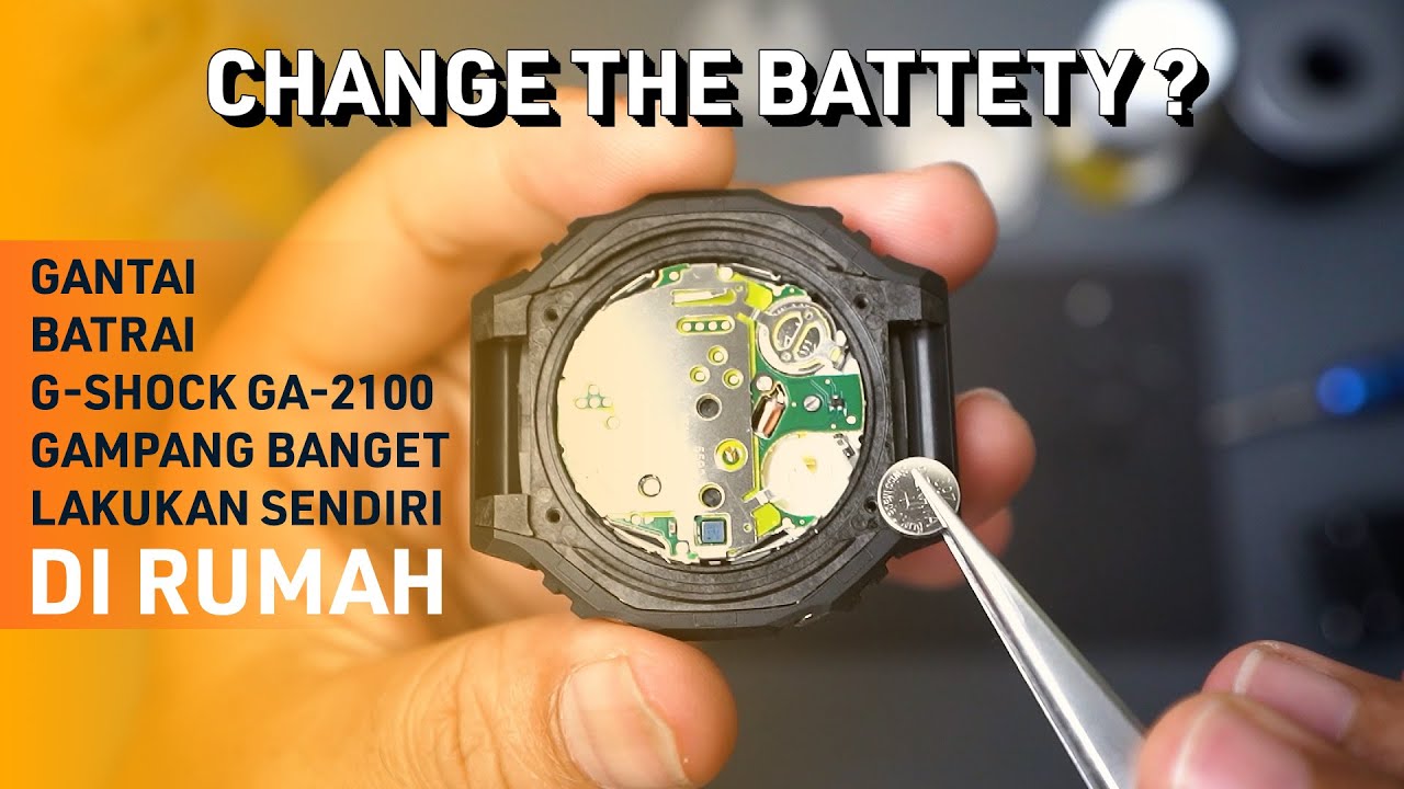 Cara Mengganti Baterai Jam Tangan G-SHOCK | Replace Battery CASIO G-SHOCK GA-2100 Indonesia