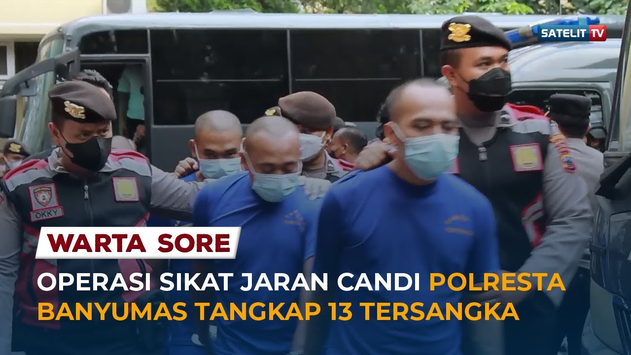 OPERASI SIKAT JARAN CANDI, POLRESTA BANYUMAS TANGKAP 13 TERSANGKA