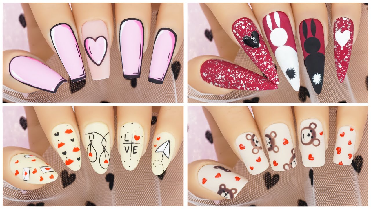 Простые идеи маникюра ко Дню святого Валентина 💅❤️ | Легкие и романтичные дизайны 2026 | Милые но...