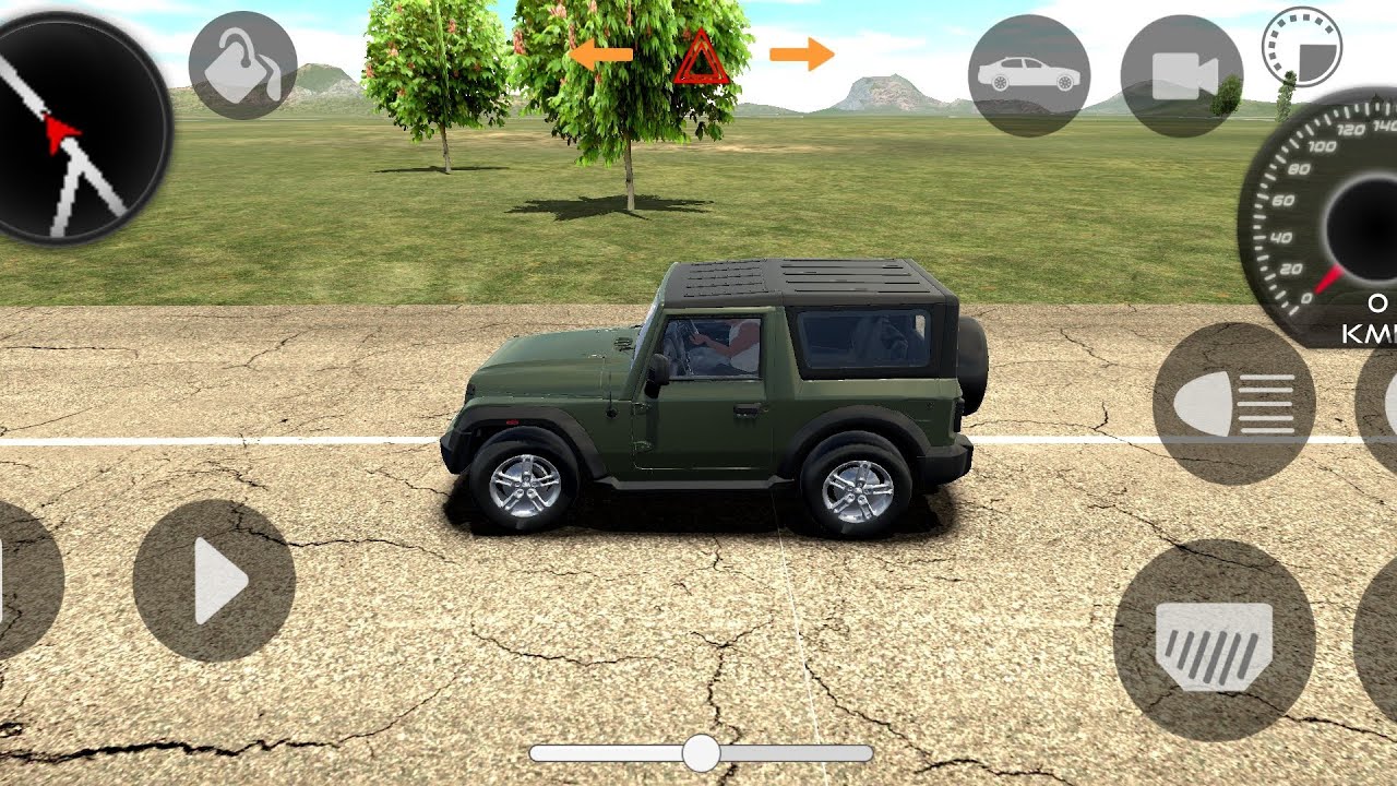 Modify Mahindra Thar car ( gadi wala game ) Thar car game 