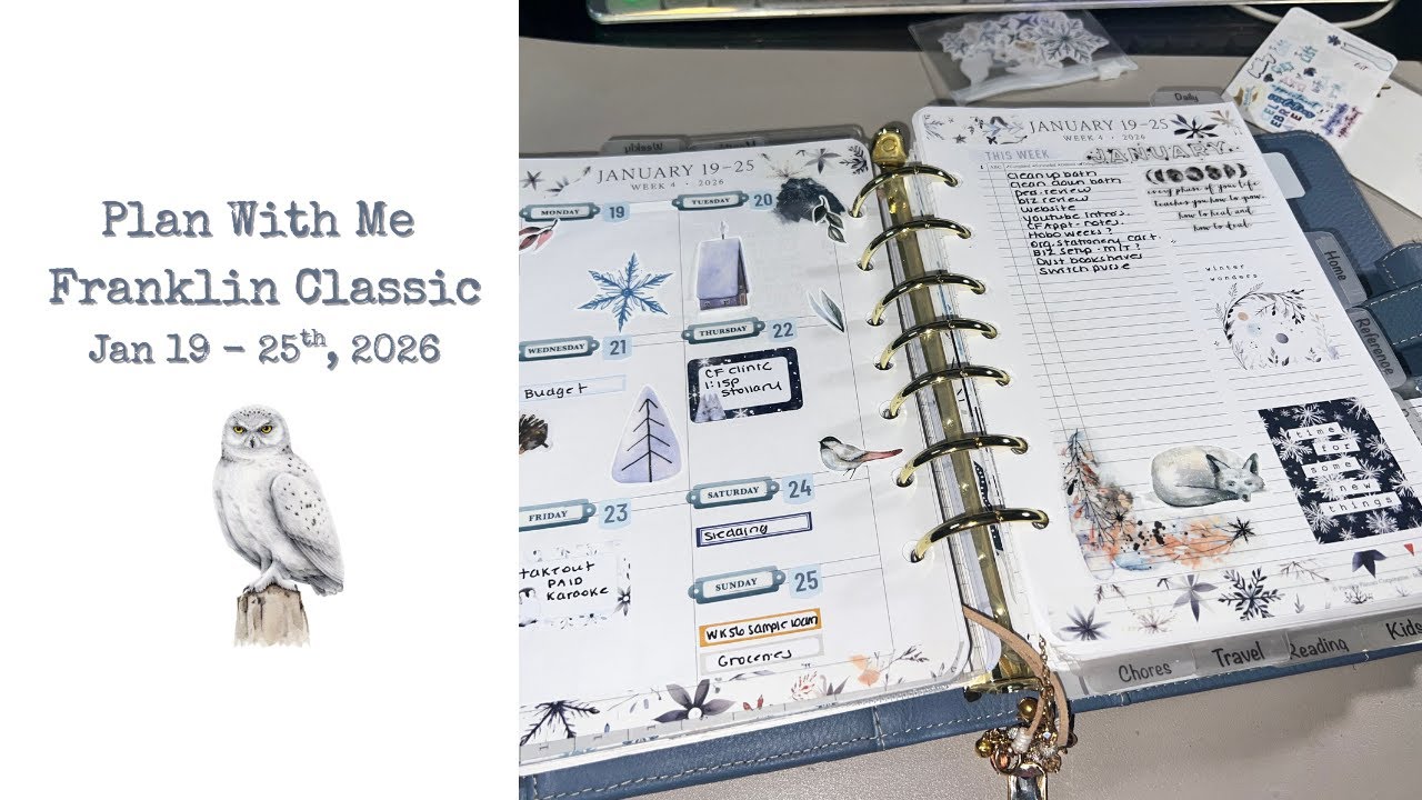 Plan With Me || Franklin Classic || Jan.19-25, 2026 || Dusty Blue Vintage Aurora