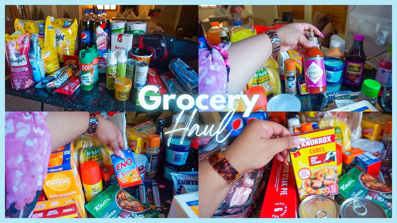 BIG Monthly Grocery Haul: Checkers, Impala, Woolies ♡ Nicole Khumalo ♡ South African Youtuber
