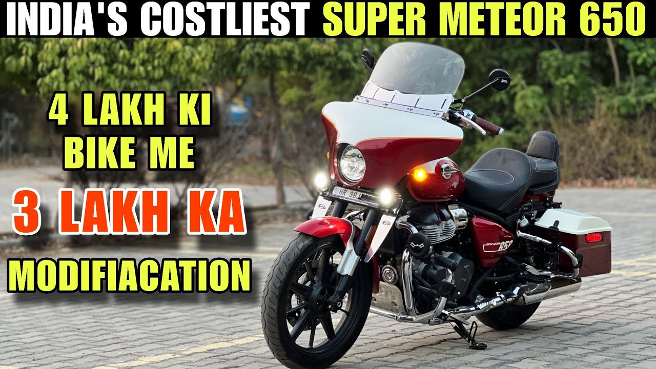 This is India's Most Loaded RE Supermeteor 650 | Big Daddy of Bikes | 3 Lakh worth Modification