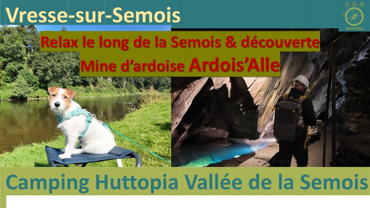 #32-FR 🇧🇪Camping Huttopia Vallée de la Semois et découverte mine de schiste Ardois'Alle