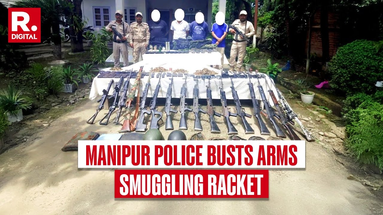 Manipur Police Arrests 4 Members Carrying Huge Cache Of Arms & Ammunition | Imphal