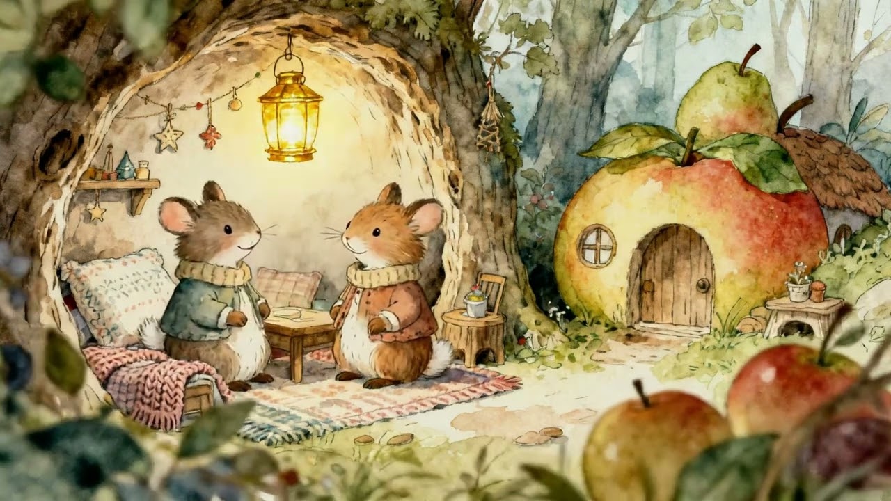 Rainy Day Burrow Tales | Cozy Storybook Music in a Gentle Forest