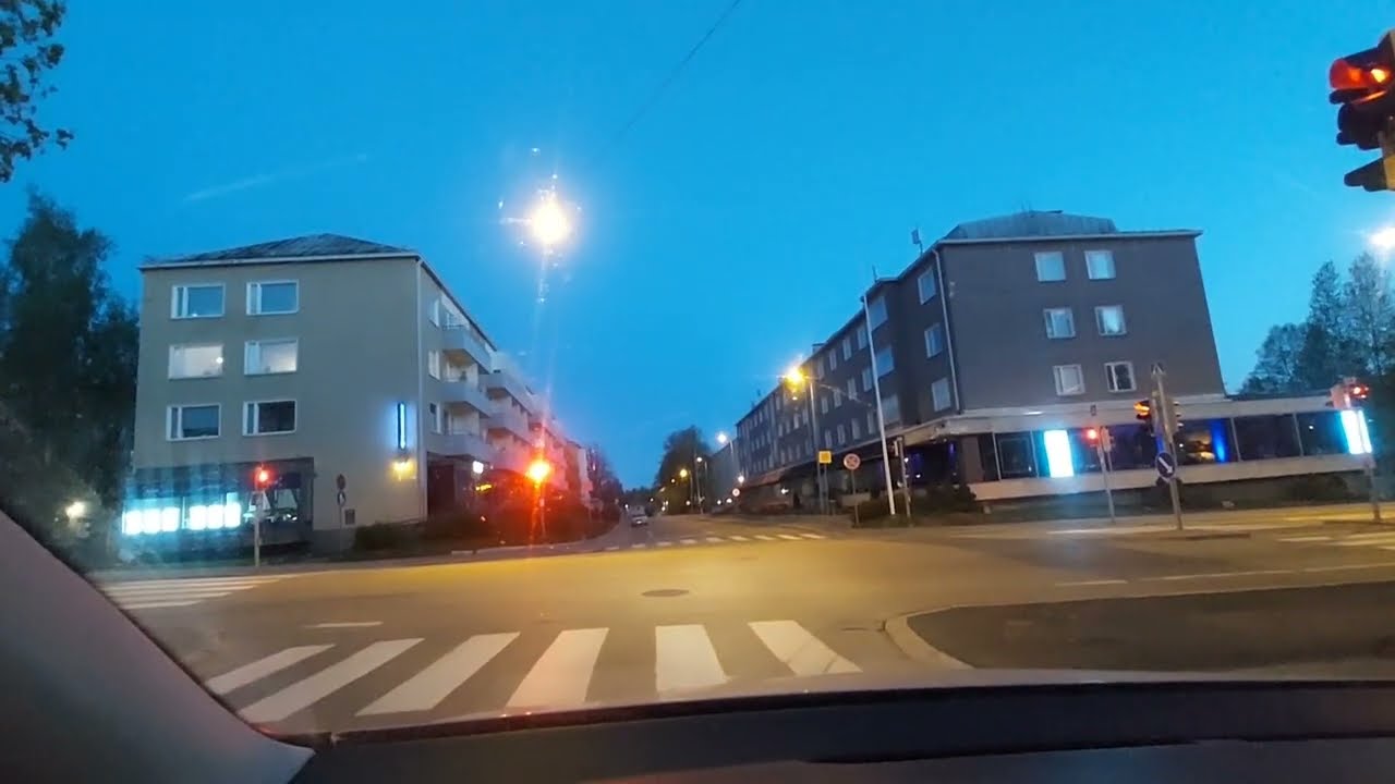 Night ride in Lauttasaari, Helsinki