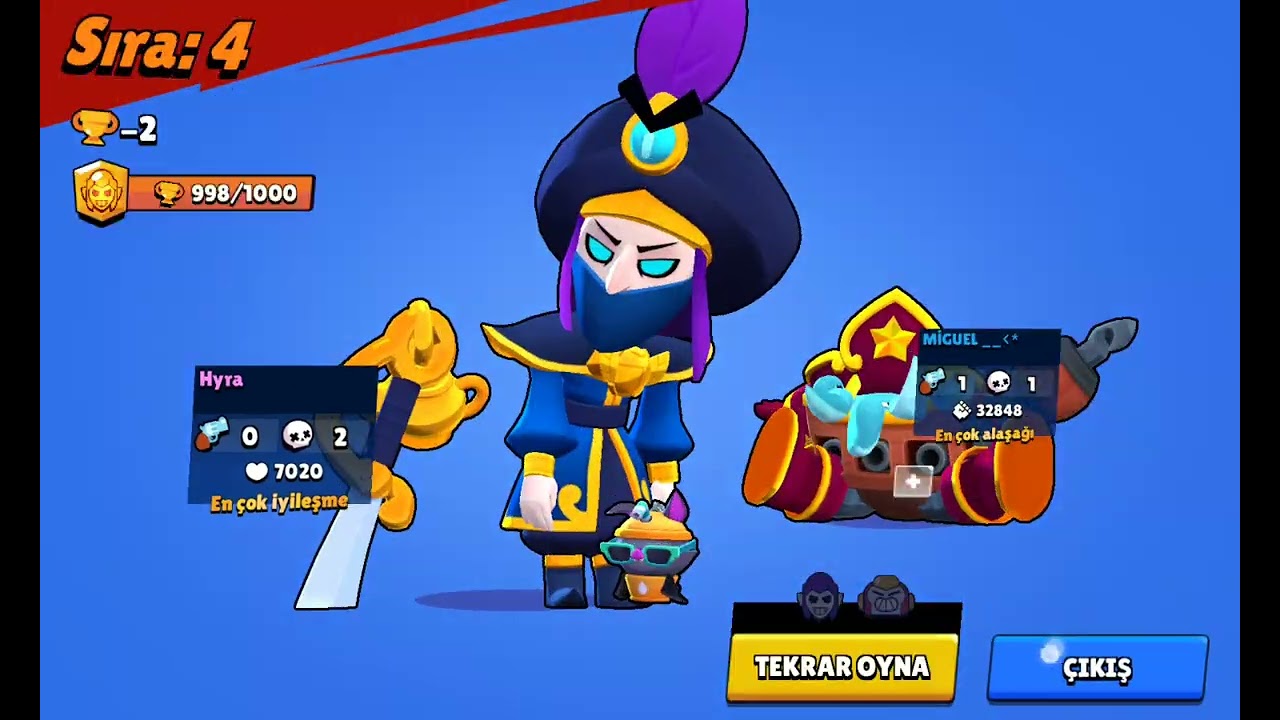 MORTİS 1000 KUPA OLDU !!! BRAWL STARS