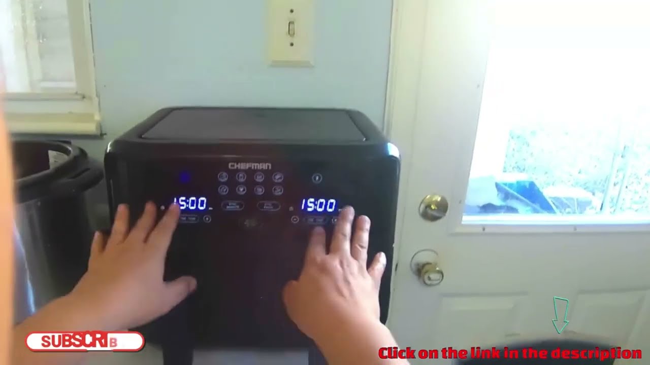 Chefman TurboFry Touch dual air fryer, maximize the healthiest meals with dual basket capacity...
