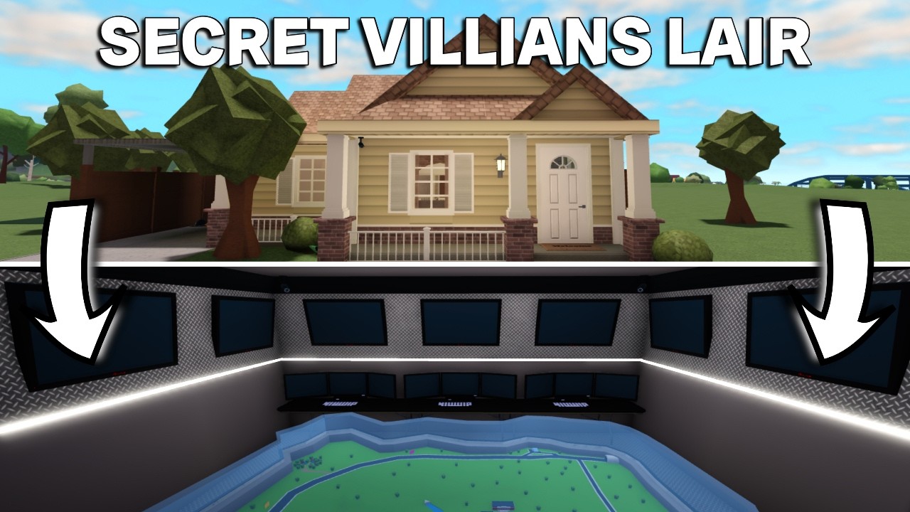 I BUILT A SECRET VILLIANS LAIR IN BLOXBURG