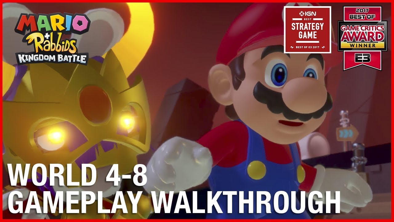 Mario + Rabbids Kingdom Battle: World 4-8 'Castle Guards' | Gameplay Walkthrough | Ubisoft [NA]