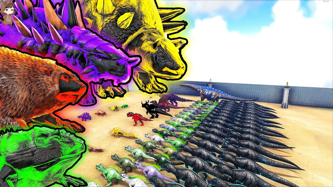 Team Harbinger Dinos VS Mod Dinosaurs| ARK Mod Battle Ep.300