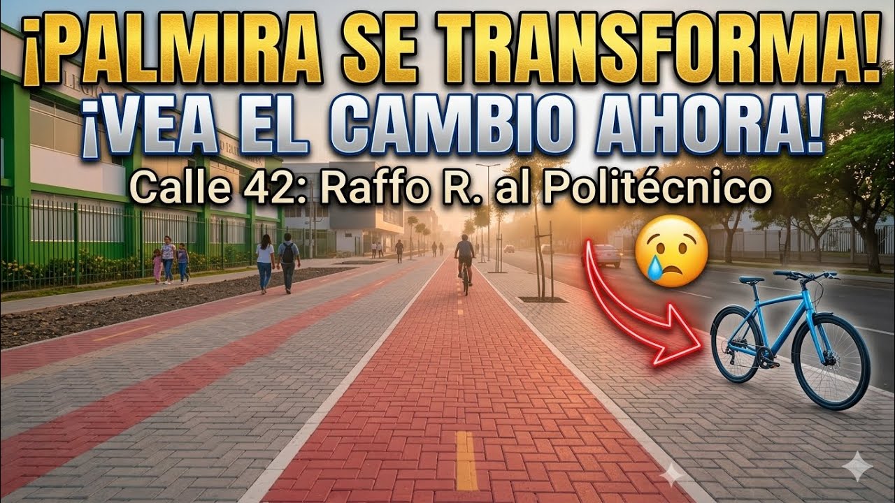 PALMIRA SE TRANSFORMA! 🤯 Recorrido por las NUEVAS ALAMEDAS (Calle 42: Raffo R. al Politécnico)