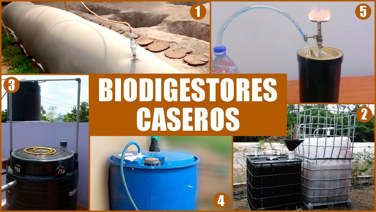 🔥  TOP 5 Biodigestores Caseros que TÚ MISMO puedes construir paso a paso | Bricologia