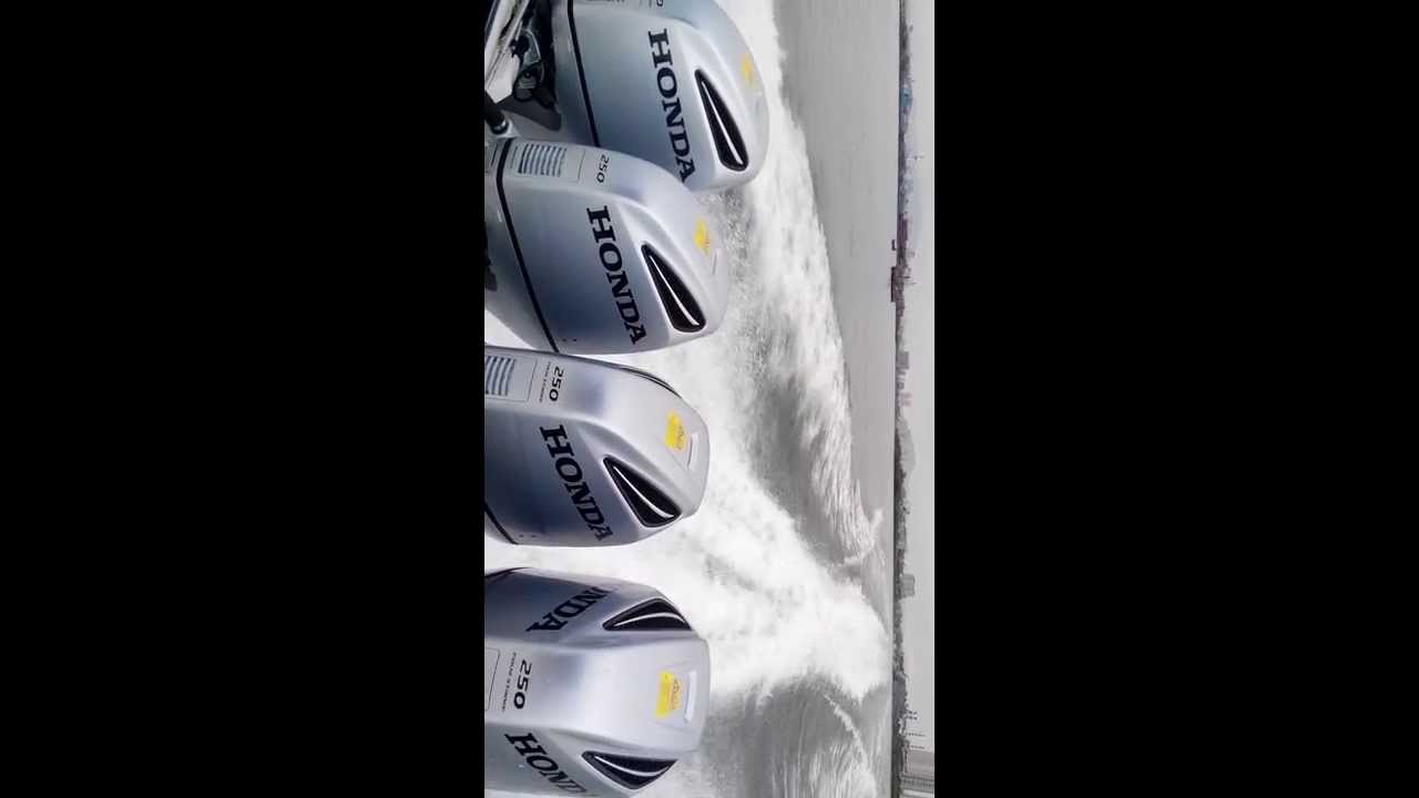 New Honda 250HP x4 Sea trial_V48