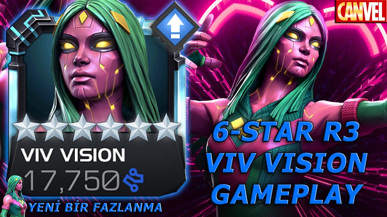 6-STAR R3 VIV VISION GAMEPLAY | FAZLANMA VE İŞLEVSELLİK AMA EKSİK HASAR ?? - MCOC