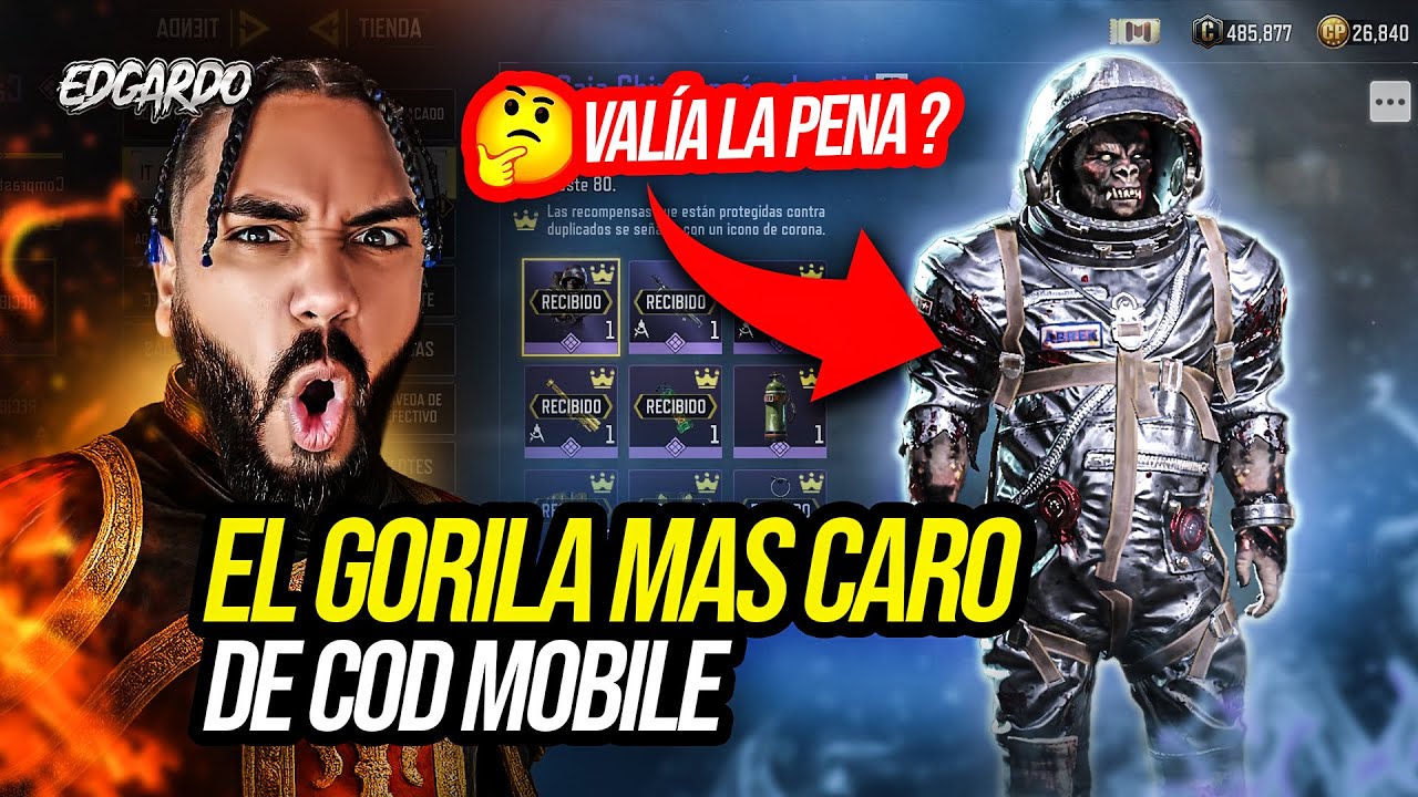 COMPRE LA SKIN DEL GORILA ZOMBIE MAS CARA DE COD MOBILE