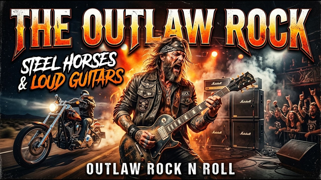 The Outlaw Rock 🔥 Steel Horses & Loud Guitars 🎸 Outlaw Rock n Roll