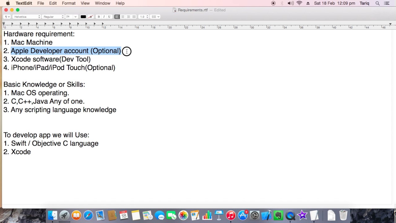 Chapter 1: Learn iOS app in Hindi / Urdu