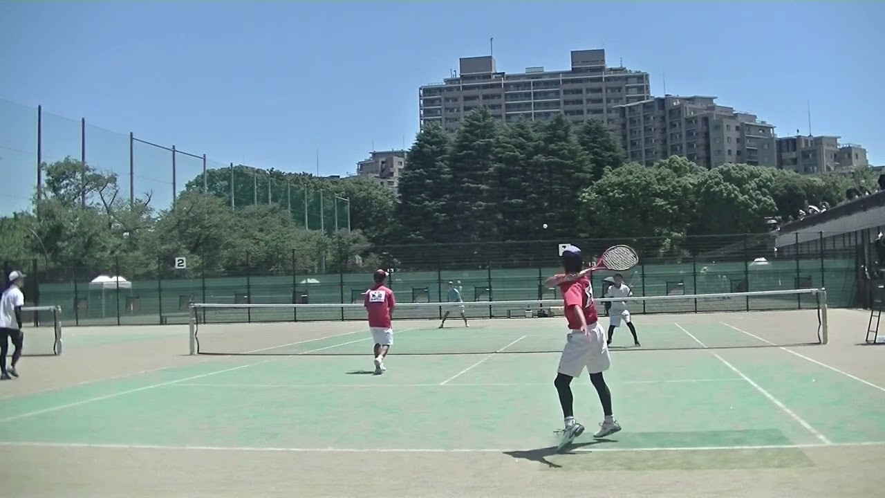 都大会2025　個人戦　準決勝　　中村・岩田　対　内田・稲葉(清明学園)