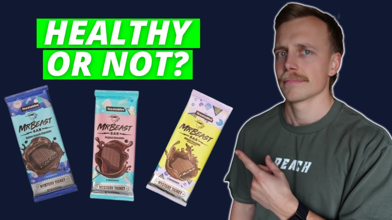 Mr. Beast Feastables Chocolate Bar Review (HEALTHY or Not?)
