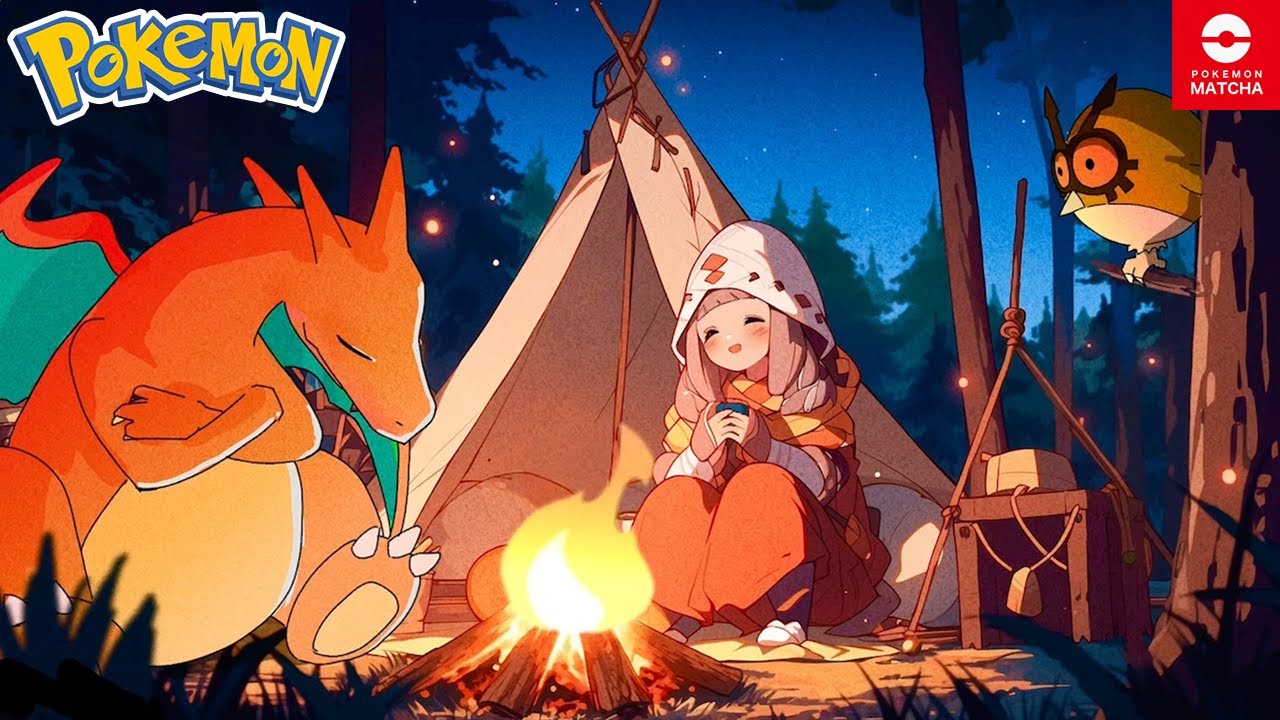 【ポケモン作業用BGM】懐かしの金銀アレンジメドレー│『リザードンと一緒にキャンプ』