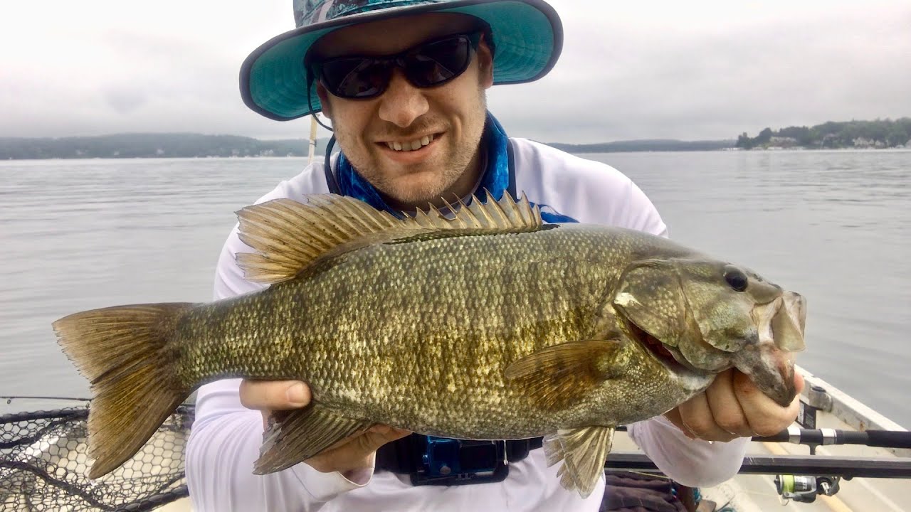 Early morning Whopper Plopper Fishing (Huge Top Water Smallmouth Bass)