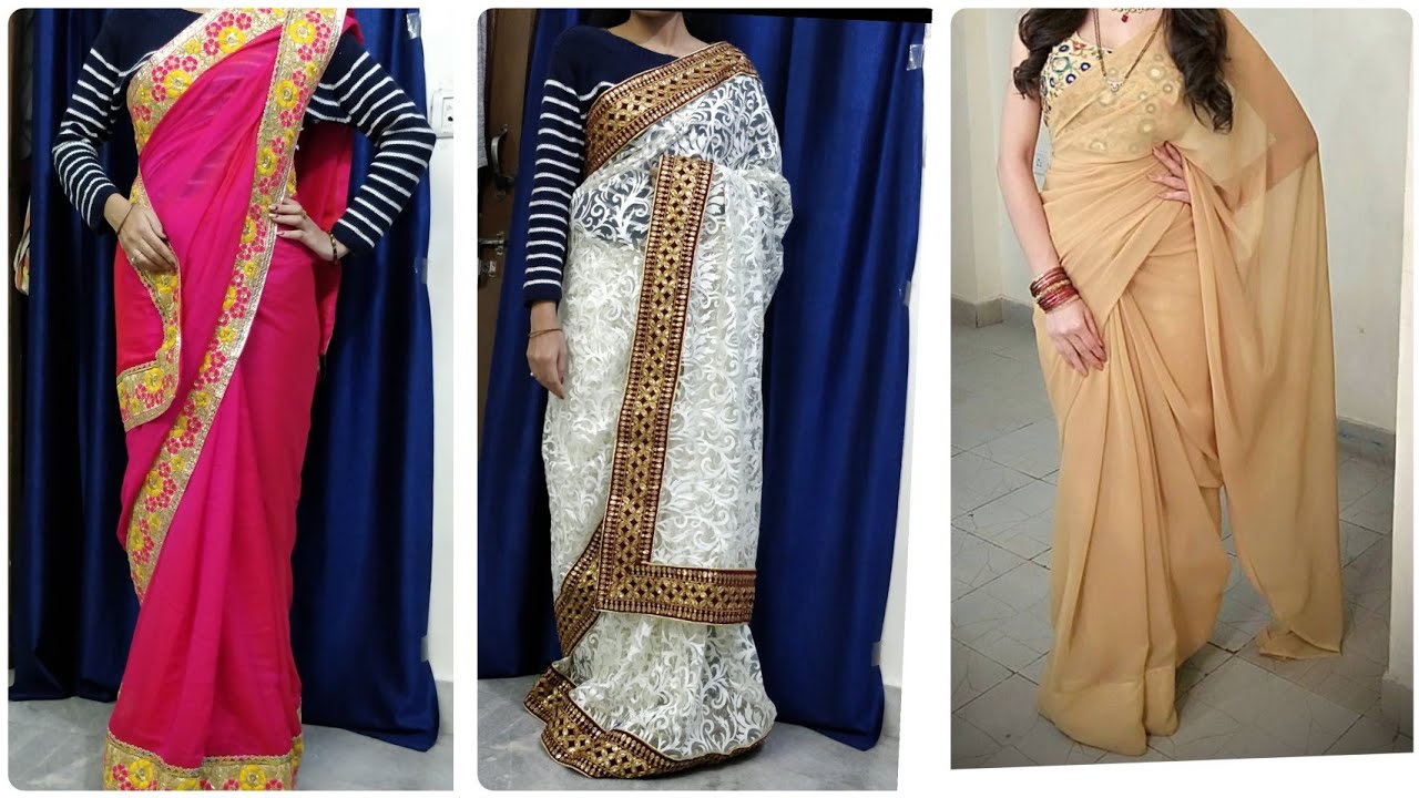 Buy Online All Materials!! And Design Your Saree By Using Different Laces And Fabric 😍