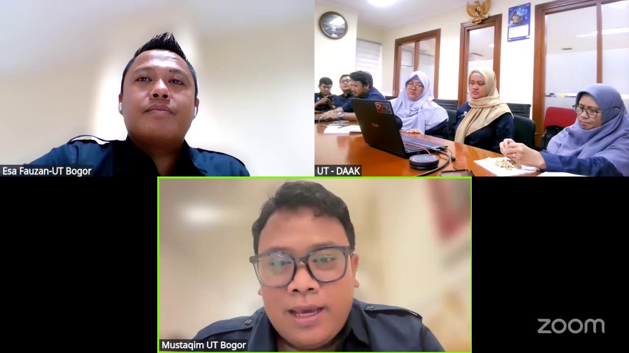 Rapat Zoom Beasiswa Dinas Pendidikan Kota Bogor