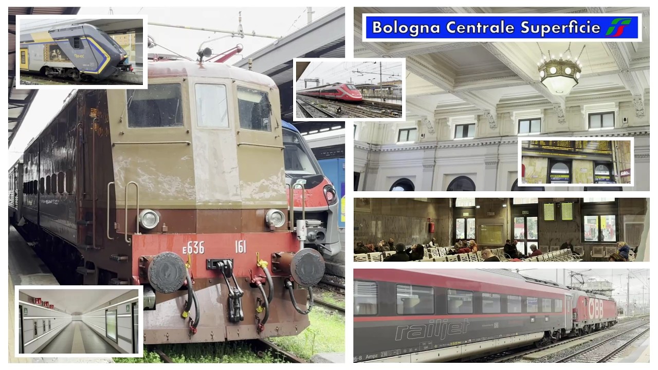 Stazione di BOLOGNA CENTRALE SUPERFICIE: Treno del Ricordo, Railjet per Monaco e tanto altro!