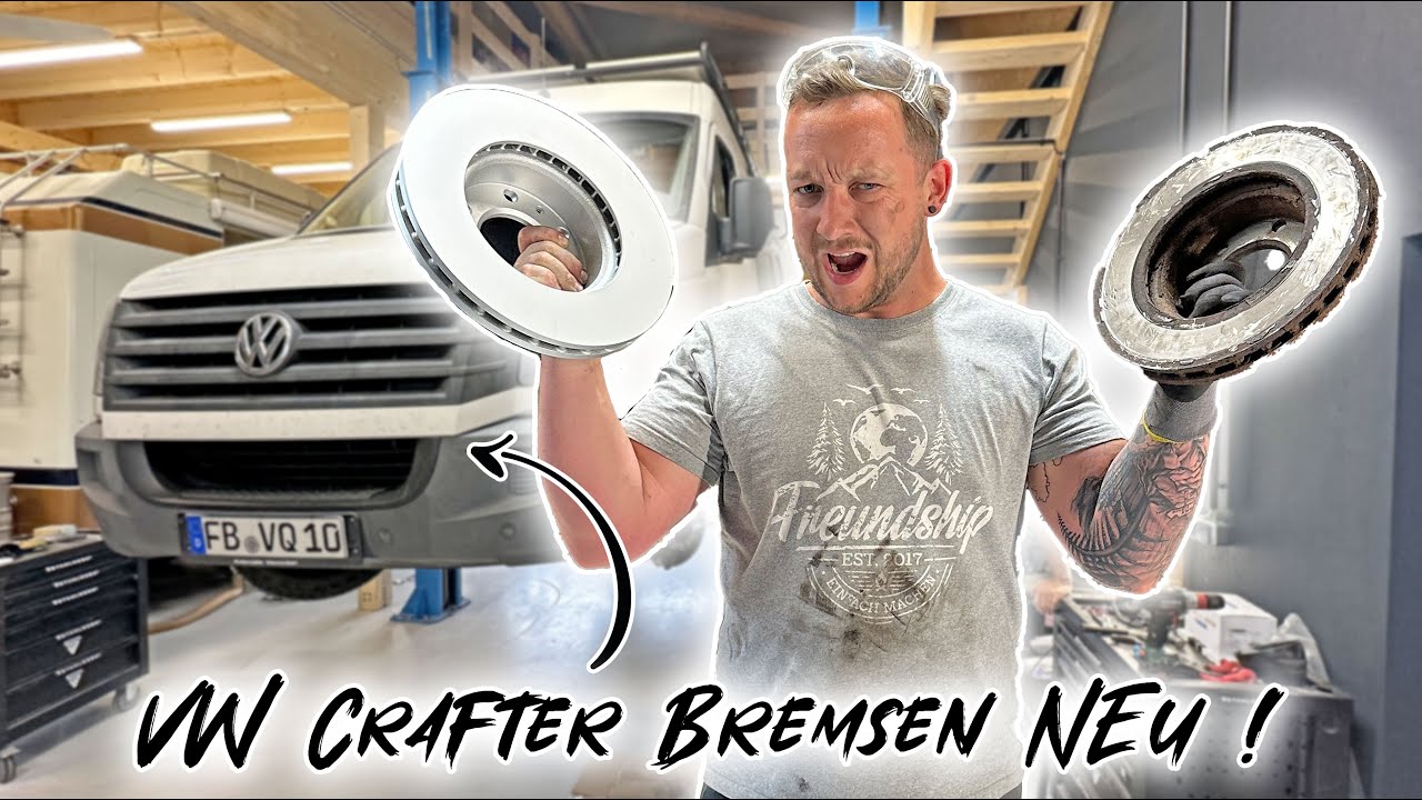 Bremsen neu machen beim VW Crafter Campervan! Unser neues Familienauto 😍 Freundships Woche 12/24