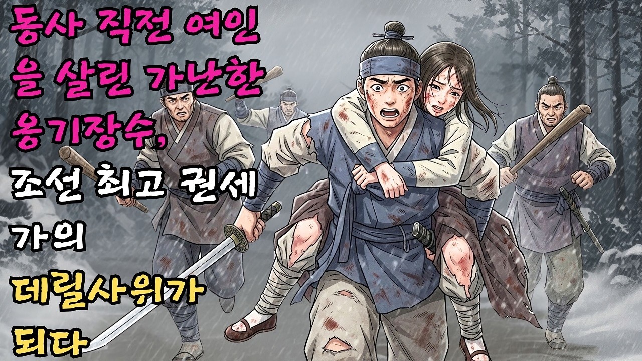 도적떼에게 끌려가던 여인을 목숨 걸고 구한 사냥꾼이 알고 보니 정승댁 사위로 간택되어 대박 난 이야기 #야담 #민담 #전설 #설화
