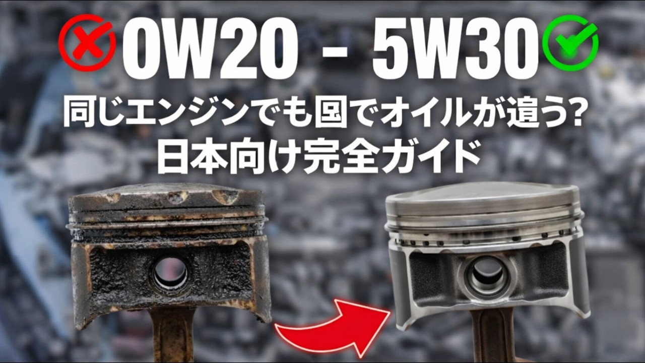 同じエンジンでも国でオイルが違う？日本向け完全ガイド