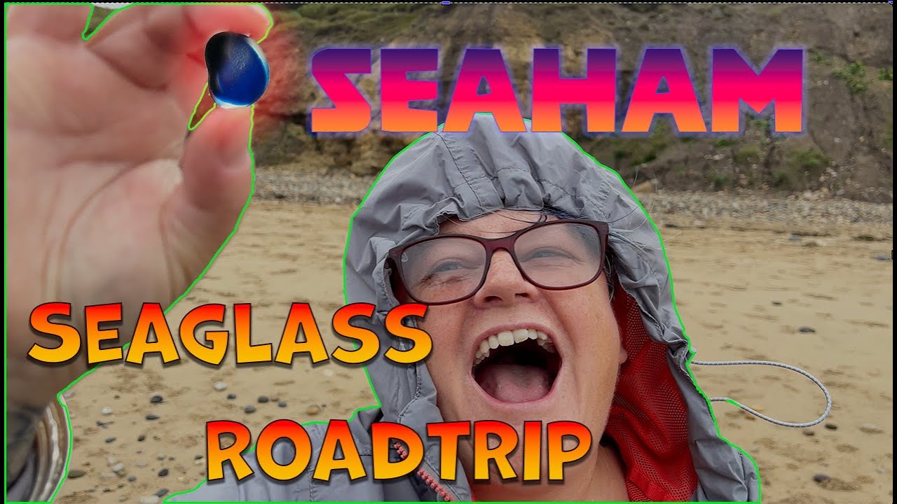 Seaham Hall Sea glass beachcomber looking for the famous sea glass multi's