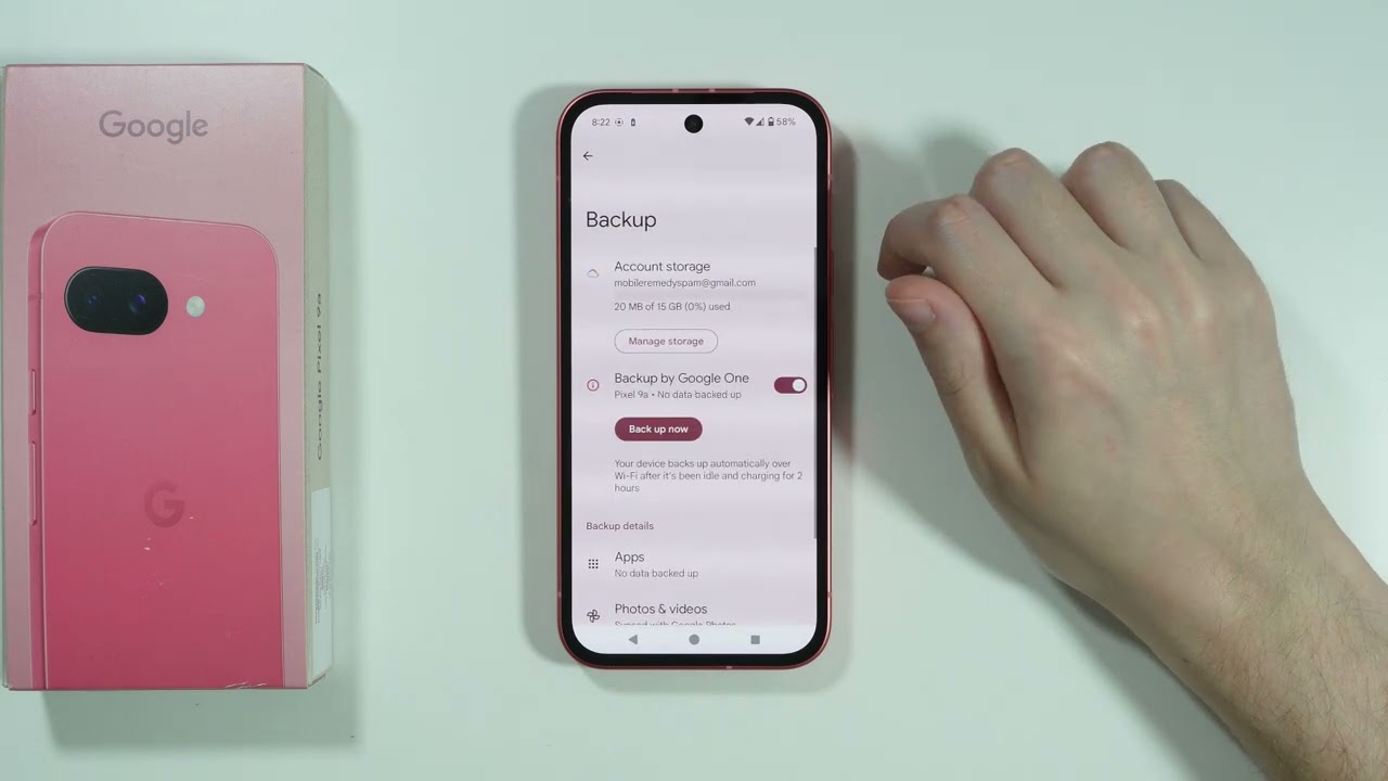 Google Pixel 9a: How to Disable Google Backup