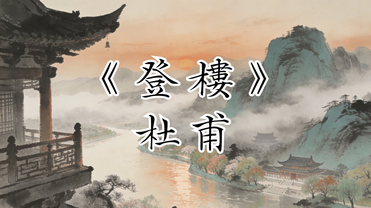 《登樓》杜甫｜唐詩｜廣東話｜解說｜杜甫登上高樓，本該欣賞春花燦爛，卻為何心痛落淚？