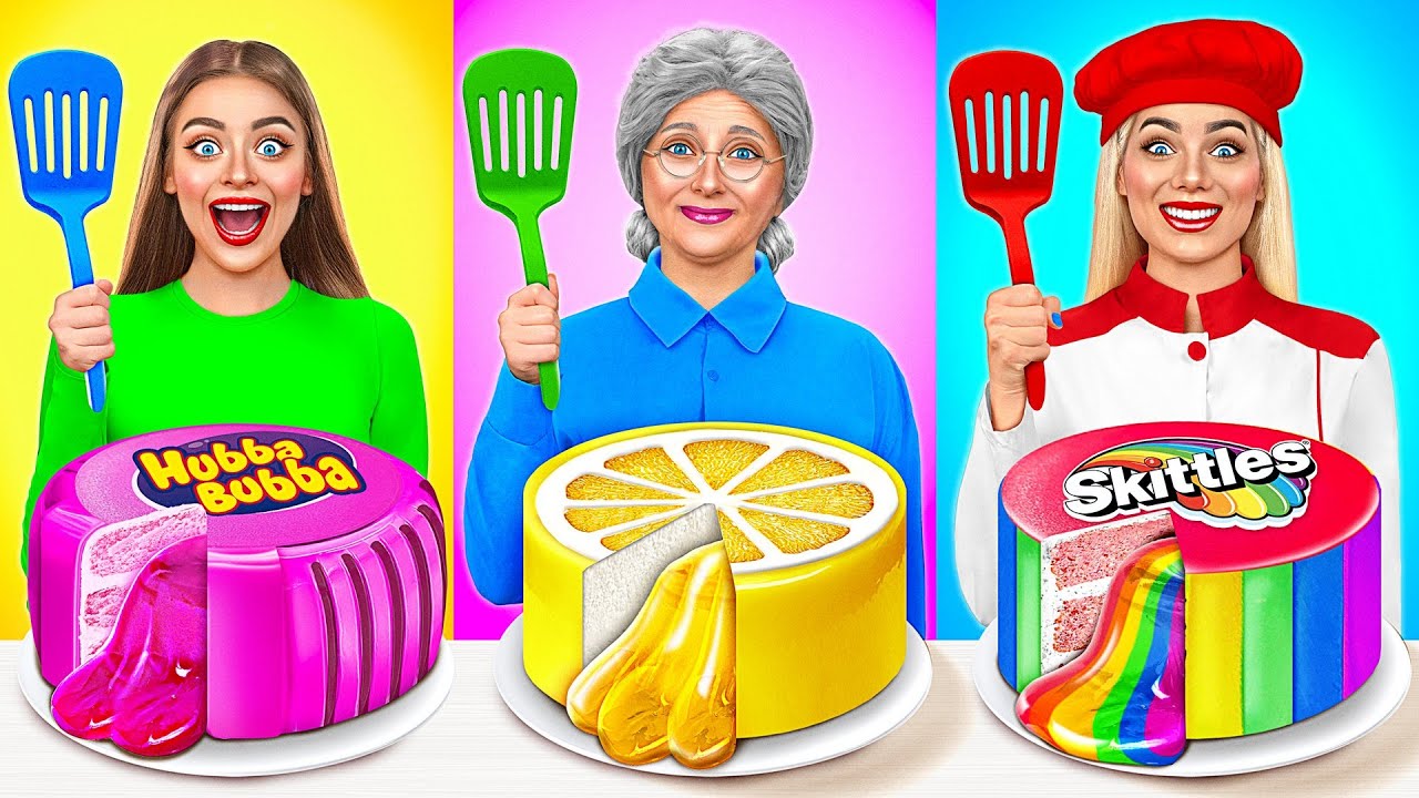 Кулинарный Челлендж: Я против Бабушки | Съедобная Битва от Multi DO Smile