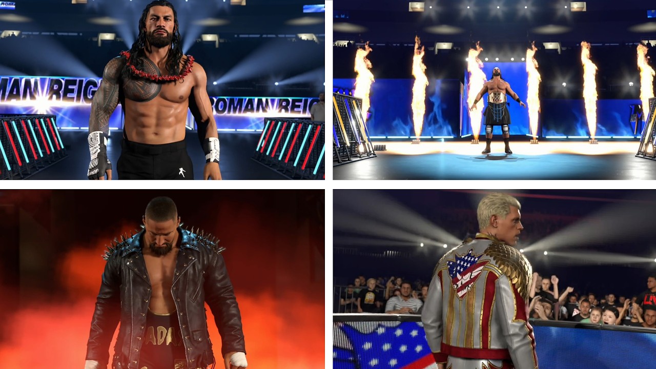 WWE 2K26 Entrances: Roman Reigns Cody Rhodes, Gunther, Bron Breakker, Drew McIntyre & More