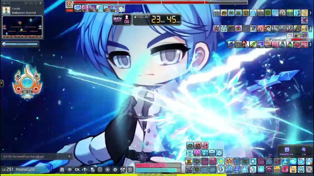 MapleStory GMS Luna I/L Ckalos Solo 121k hexa