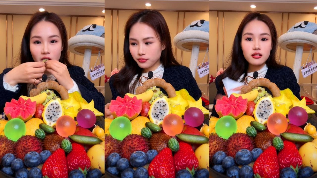 ASMR Eating Exotic Fruits & Berries | Satisfying Mukbang | Tropical Fruit Platter Eating Sounds