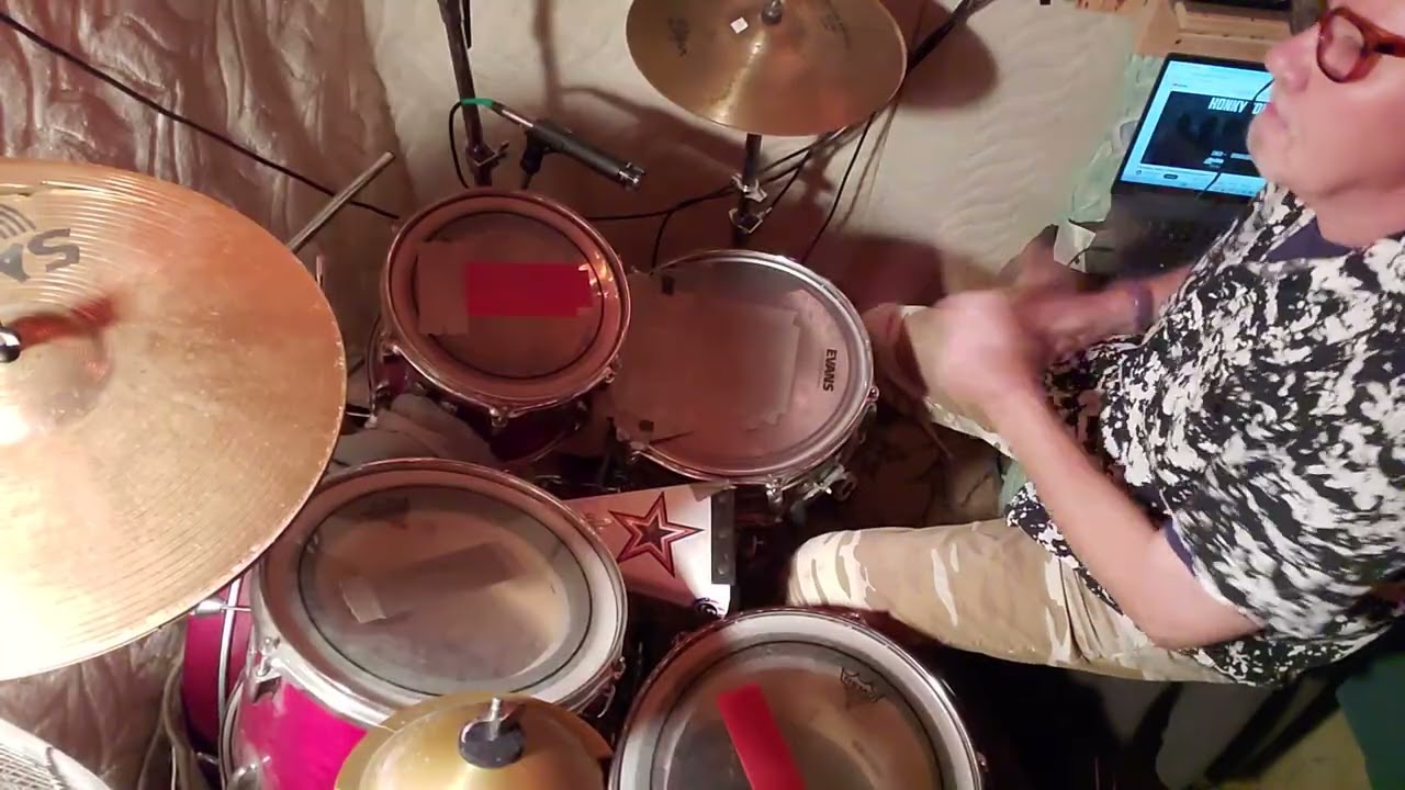 Honky Tonk Women Drum Cover, drum-less backing track, recorded 01-21-2026.