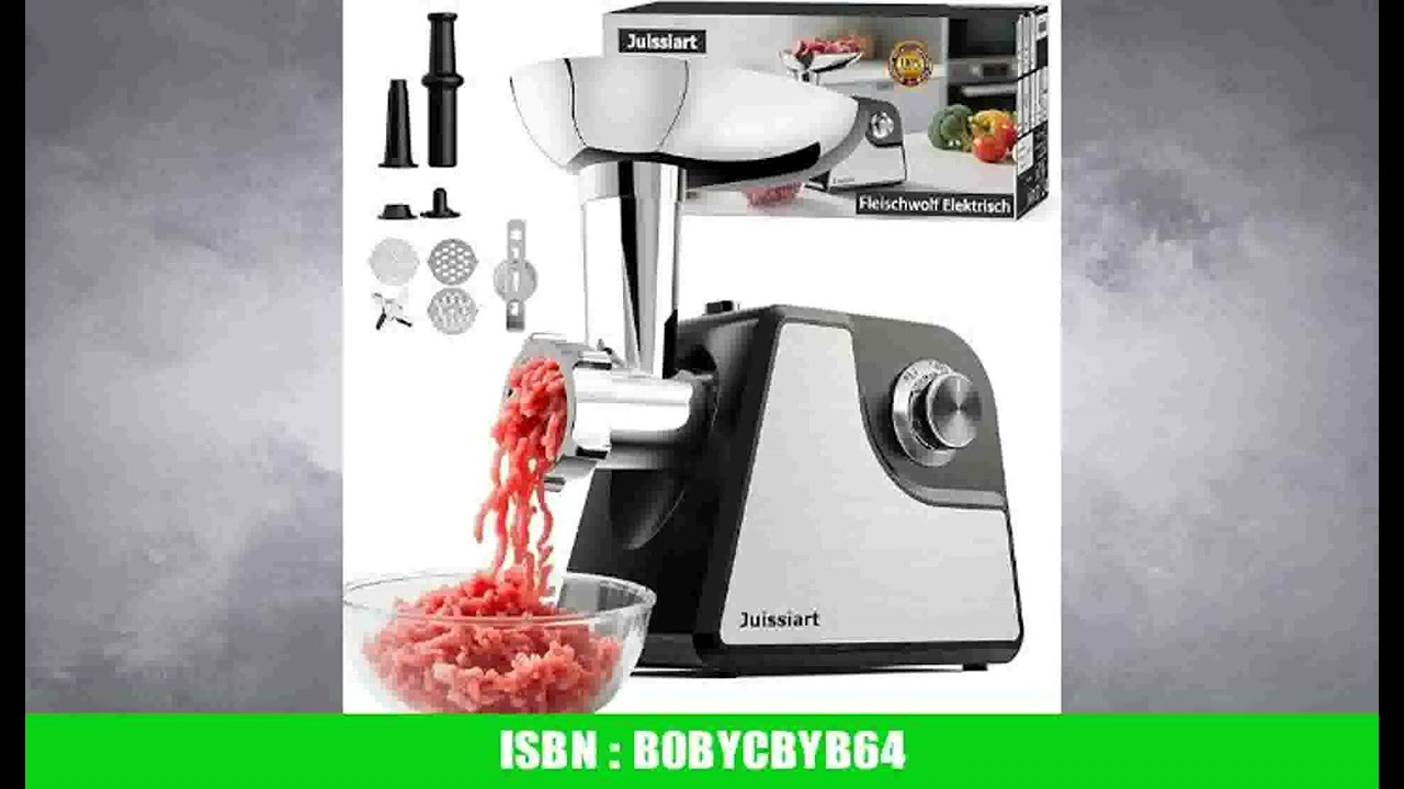Fleischwolf Elektrisch, Juissiart Fleischwolf, Hackfleisch Maschine, WurstfÃ¼ller, Schnell