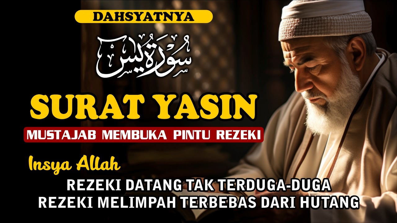 Surat Yasin Full Arab & Terjemahan | Doa Mustajab Pembuka Pintu Rezeki & Bebas Hutang