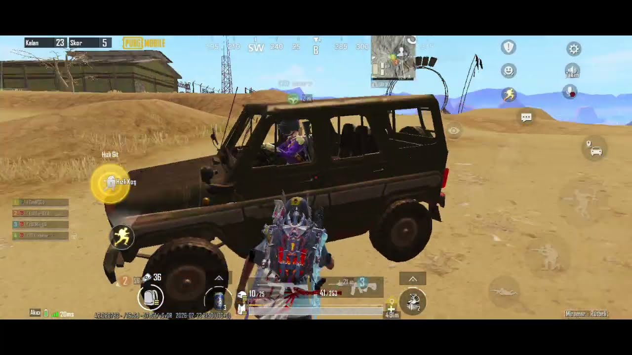 Çok heyecanlı bir maç •	Takım Maçı Oynadık ve Kazandık! | Squad Victory — PUBG Mobile🔥