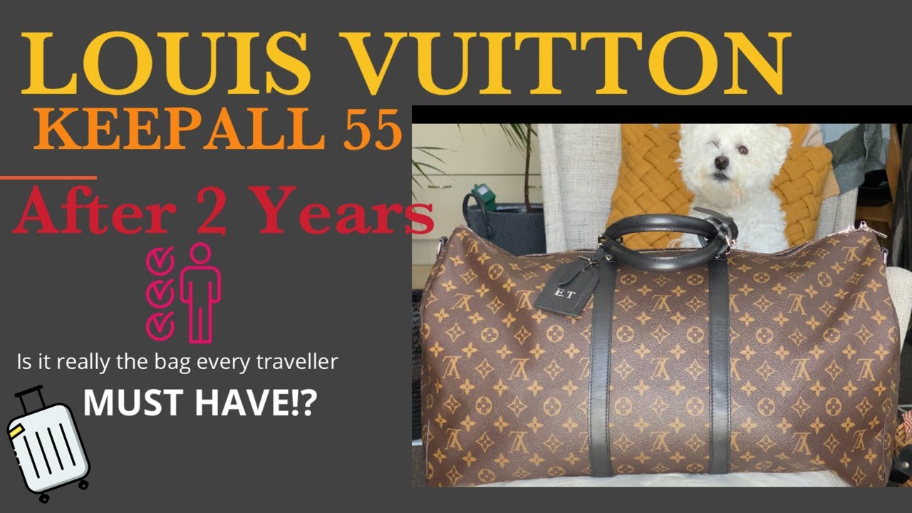 Louis Vuitton Keepall 55 | Monogram Macassar Canvas