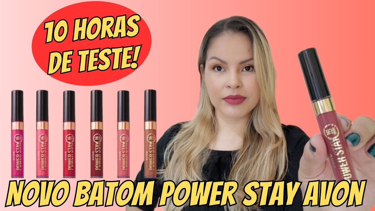 Novo Batom Power Stay Avon | Testei por 10 horas!