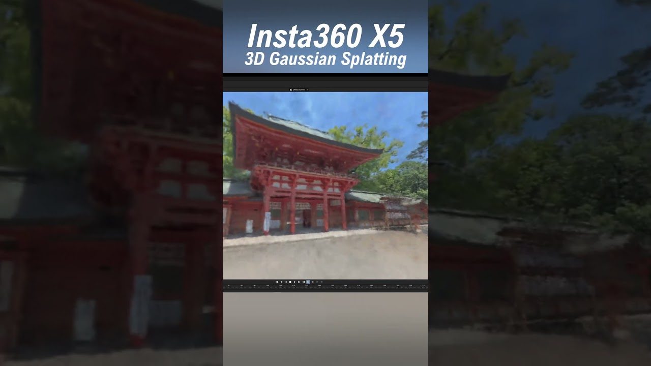 Making 3D Gaussian Splatting with Insta360 X5 #insta360 #realityscan #ue5
